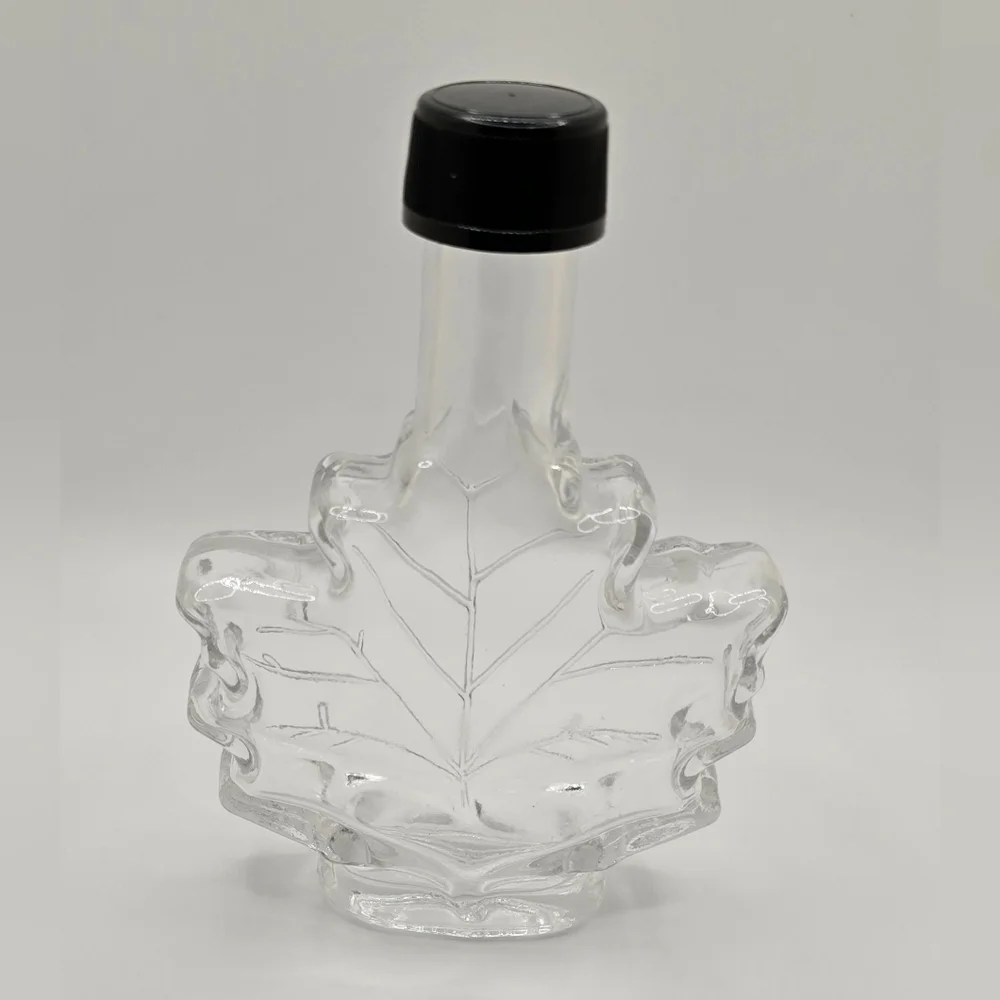 Canadian Maple Leaf Clear Syrup Bottle Empty 8